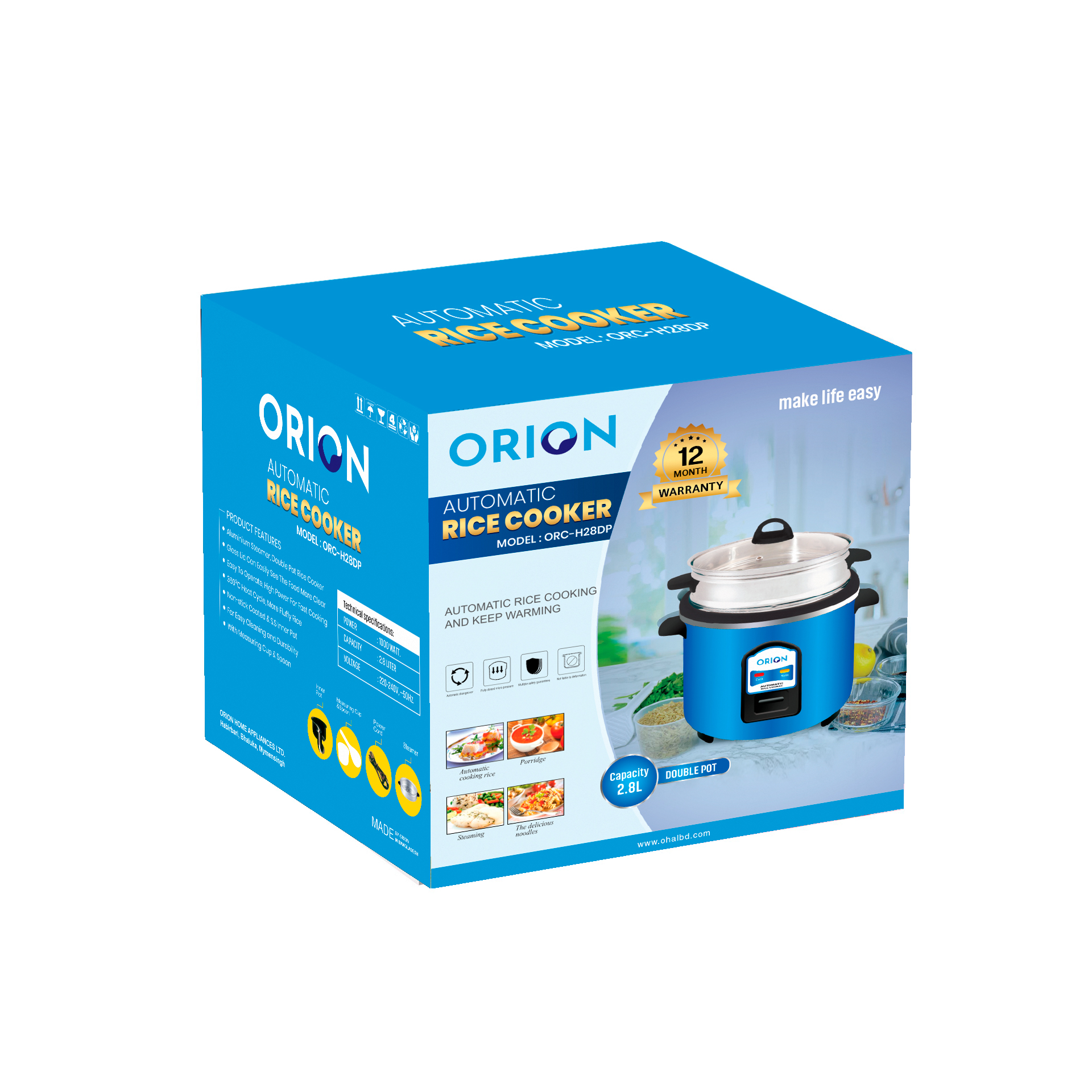 ORION  Rice Cooker ORC-H28DP