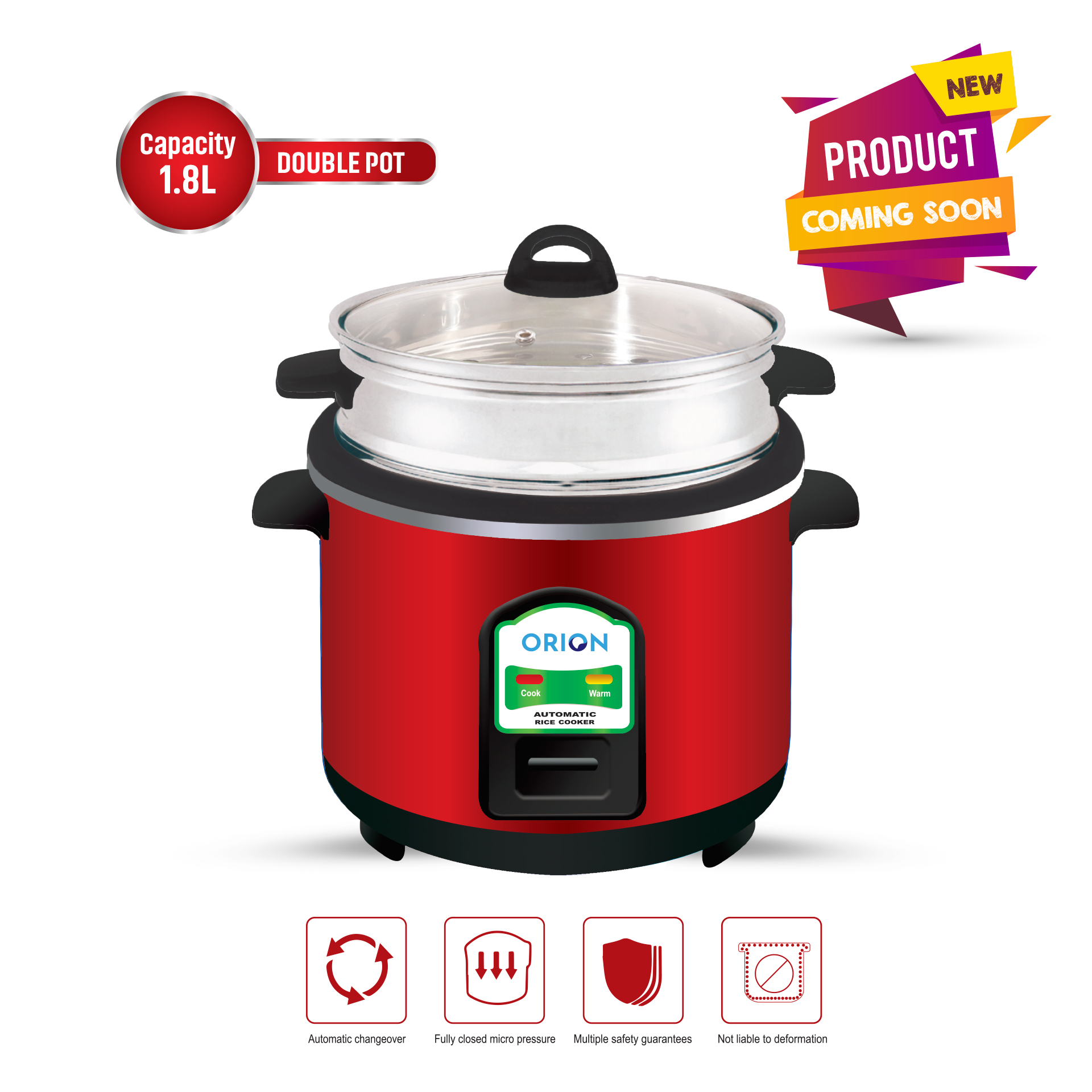 ORION  Rice Cooker ORC-H18DP
